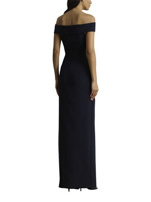 abito donna lungo con spalle scoperte blu Ralph Lauren | 253982109002